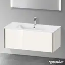 Тумба подвесная под раковину Duravit XViu 101 x 48 см, белый глянцевый (XV40270B122) фото 2 Aquada.com.ua