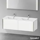 Тумба подвесная под раковину Duravit XViu 128 x 48 см, белый матовый (XV40290B118) фото 2 Aquada.com.ua