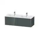 Тумба подвесная под раковину Duravit XViu 128 x 48 см, доломитово-серый глянцевый лак (XV40290B138) фото 1 Aquada.com.ua