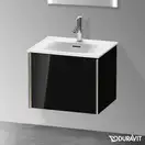 Тумба подвесная под раковину Duravit XViu 51 x 42 см, чёрный глянцевый (XV40310B140) фото 2 Aquada.com.ua