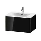 Тумба подвесная под раковину Duravit XViu 71 x 48 см, чёрный глянцевый (XV40330B140) фото 1 Aquada.com.ua