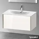 Тумба подвесная под раковину Duravit XViu 81 x 48 см, белый глянцевый (XV40340B122) фото 2 Aquada.com.ua