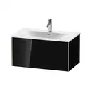 Тумба подвесная под раковину Duravit XViu 81 x 48 см, чёрный глянцевый (XV40340B140) фото 1 Aquada.com.ua