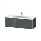 Тумба подвесная под раковину Duravit XViu 121 x 48 см, доломитово-серый глянцевый лак (XV40360B138) фото 1 Aquada.com.ua