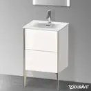 Тумба напольная под раковину Duravit XViu 51 x 42 см, белый глянцевый (XV40690B122) фото 2 Aquada.com.ua