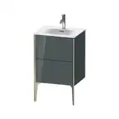 Тумба напольная под раковину Duravit XViu 51 x 42 см, доломитово-серый глянцевый лак (XV40690B138) фото 1 Aquada.com.ua