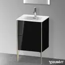Тумба напольная под раковину Duravit XViu 51 x 42 см, чёрный глянцевый (XV40690B140) фото 2 Aquada.com.ua