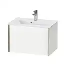 Тумба подвесная компакт, под раковину Duravit XViu 61 x 39 см, белый матовый (XV40780B118) фото 1 Aquada.com.ua