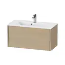 Тумба подвесная компакт, под раковину Duravit XViu 81 x 39 см, средиземноморский дуб (XV40790B171) фото 1 Aquada.com.ua