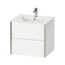 Тумба подвесная под раковину Duravit XViu 61 x 48 см, белый матовый (XV41250B118) фото 1 Aquada.com.ua