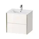 Тумба подвесная под раковину Duravit XViu 61 x 48 см, белый глянцевый (XV41250B122) фото 1 Aquada.com.ua