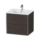 Тумба подвесная под раковину Duravit XViu 61 x 48 см, дуб тёмный брашированный (XV41250B172) фото 1 Aquada.com.ua
