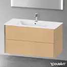 Тумба подвесная под раковину Duravit XViu 101 x 48 см, дуб брашированный (XV41270B112) фото 2 Aquada.com.ua
