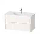 Тумба подвесная под раковину Duravit XViu 101 x 48 см, белый глянцевый (XV41270B122) фото 1 Aquada.com.ua