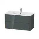Тумба подвесная под раковину Duravit XViu 101 x 48 см, доломитово-серый глянцевый лак (XV41270B138) фото 1 Aquada.com.ua