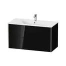 Тумба подвесная под раковину Duravit XViu 101 x 48 см, чёрный глянцевый (XV41270B140) фото 1 Aquada.com.ua