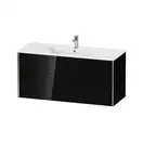 Тумба подвесная под раковину Duravit XViu 121 x 48 см, чёрный глянцевый (XV41280B140) фото 1 Aquada.com.ua