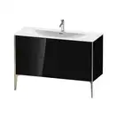 Тумба напольная под раковину Duravit XViu 121 x 48 см, чёрный глянцевый (XV43040B140) фото 1 Aquada.com.ua