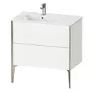 Тумба напольная под раковину, чаша слева Duravit XViu 81 x 48 см, белый матовый (XV44860B118) фото 1 Aquada.com.ua