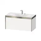 Тумба подвесная с раковиной c-bonded Duravit XViu 100 x 48 см, белый матовый (XV4611EB118P) фото 1 Aquada.com.ua