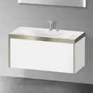 Тумба подвесная с раковиной c-bonded Duravit XViu 100 x 48 см, белый матовый (XV4611EB118P) фото 2 Aquada.com.ua