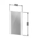 Зеркало с LED подсветкой Duravit XViu 45 х 4 х h80 см, версия "sensor" (XV70300B2B2) фото 4 Aquada.com.ua