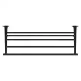 Полочка для полотенец 610 х 232 мм Duravit Starck T, чёрный матовый (0099444600)