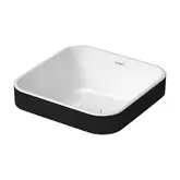 Раковина накладная на столешницу Duravit Happy D.2 Plus 40 х 40 см, белый/антрацит (2359406100)