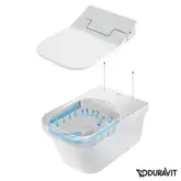 Унитаз подвесной Duravit P3 Comforts (SensoWash) с покрытием HygieneGlaze (2561592000)