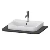 Консоль с 1 одним вырезом Duravit Happy D.2 Plus 65 х 48 см, графит суперматовый (HP031B08080)