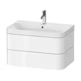 Тумба подвесная с раковиной c-shaped Duravit Happy D.2 Plus 77,5 х 49 см, белый глянец (HP4347O2222)