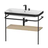 Раковина c-bonded с напольной металлической консолью Duravit Happy D.2 Plus 97,5 х 49 см (HP4738E7171)