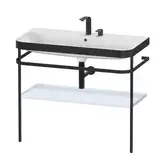 Раковина c-bonded с напольной металлической консолью Duravit Happy D.2 Plus 97,5 х 49 см (HP4738E9797)