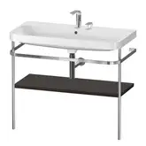 Раковина c-bonded с напольной металлической консолью Duravit Happy D.2 Plus 97,5 х 49 см (HP4838E6969)