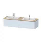 Тумбочка для подвесной консоли Duravit Happy D.2 Plus 160 х 55 см, светло-голубой шелковисто-матовый лак (HP4956B9797)