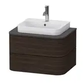 Тумбочка для подвесной консоли Duravit Happy D.2 Plus 65 х 48 см, орех брашированный (HP496006969)