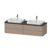Тумбочка для подвесной консоли Duravit Happy D.2 Plus 160 х 55 см, лён (HP4964B7575)