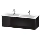 Комплект мебели тумба подвесная с двойной раковиной Duravit XSquare 128 х 47,8 см (XS407504040+2336130000)
