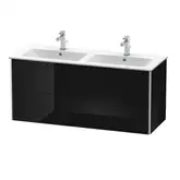Комплект мебели тумба подвесная с двойной раковиной Duravit XSquare 128 х 47,8 см (XS417504040+2336130000)