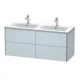 Комплект мебели тумба подвесная с двойной раковиной Duravit XSquare 128 х 47,8 см (XS417509797+2336130000)