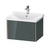 Тумба подвесная под раковину Duravit XViu 61 x 46,9 см, доломитово-серый глянцевый лак (XV40150B138)