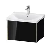 Тумба подвесная под раковину Duravit XViu 61 x 46,9 см, чёрный глянцевый (XV40150B140)