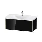 Тумба подвесная под раковину Duravit XViu 101 x 46,9 см, чёрный глянцевый (XV40170B140)