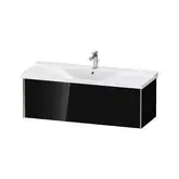 Тумба подвесная под раковину Duravit XViu 121 x 46,9 см, чёрный глянцевый (XV40180B140)