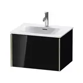 Тумба подвесная под раковину Duravit XViu 61 x 48 см, чёрный глянцевый (XV40320B140)