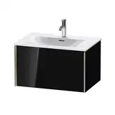 Тумба подвесная под раковину Duravit XViu 71 x 48 см, чёрный глянцевый (XV40330B140)