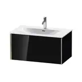 Тумба подвесная под раковину Duravit XViu 81 x 48 см, чёрный глянцевый (XV40340B140)