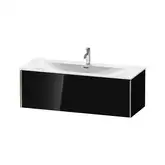 Тумба подвесная под раковину Duravit XViu 121 x 48 см, чёрный глянцевый (XV40360B140)