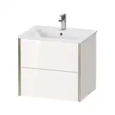 Тумба подвесная под раковину Duravit XViu 61 x 48 см, белый глянцевый (XV41250B122)