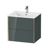 Тумба подвесная под раковину Duravit XViu 61 x 48 см, доломитово-серый глянцевый лак (XV41250B138)